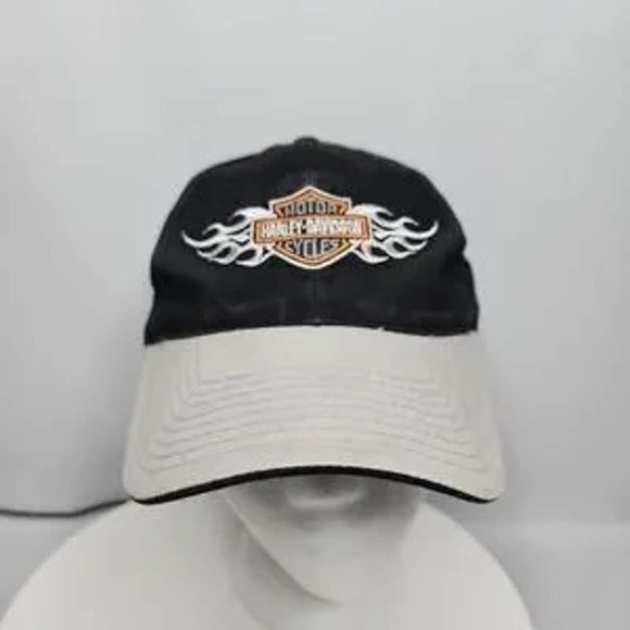 HARLEY DAVIDSON Hat Cap Strap-Back OS - Picture 2 of 8